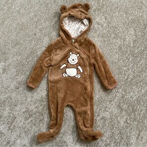 Disney Baby Winnie the Pooh Fleece Hooded Bunting Suit 3–6M Brown Bear Classic